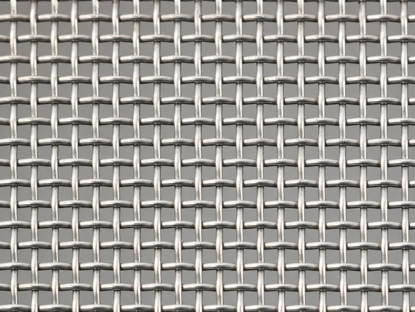 Microscopic view of Hastelloy C-22 plain dutch wire weave for chemical filtration