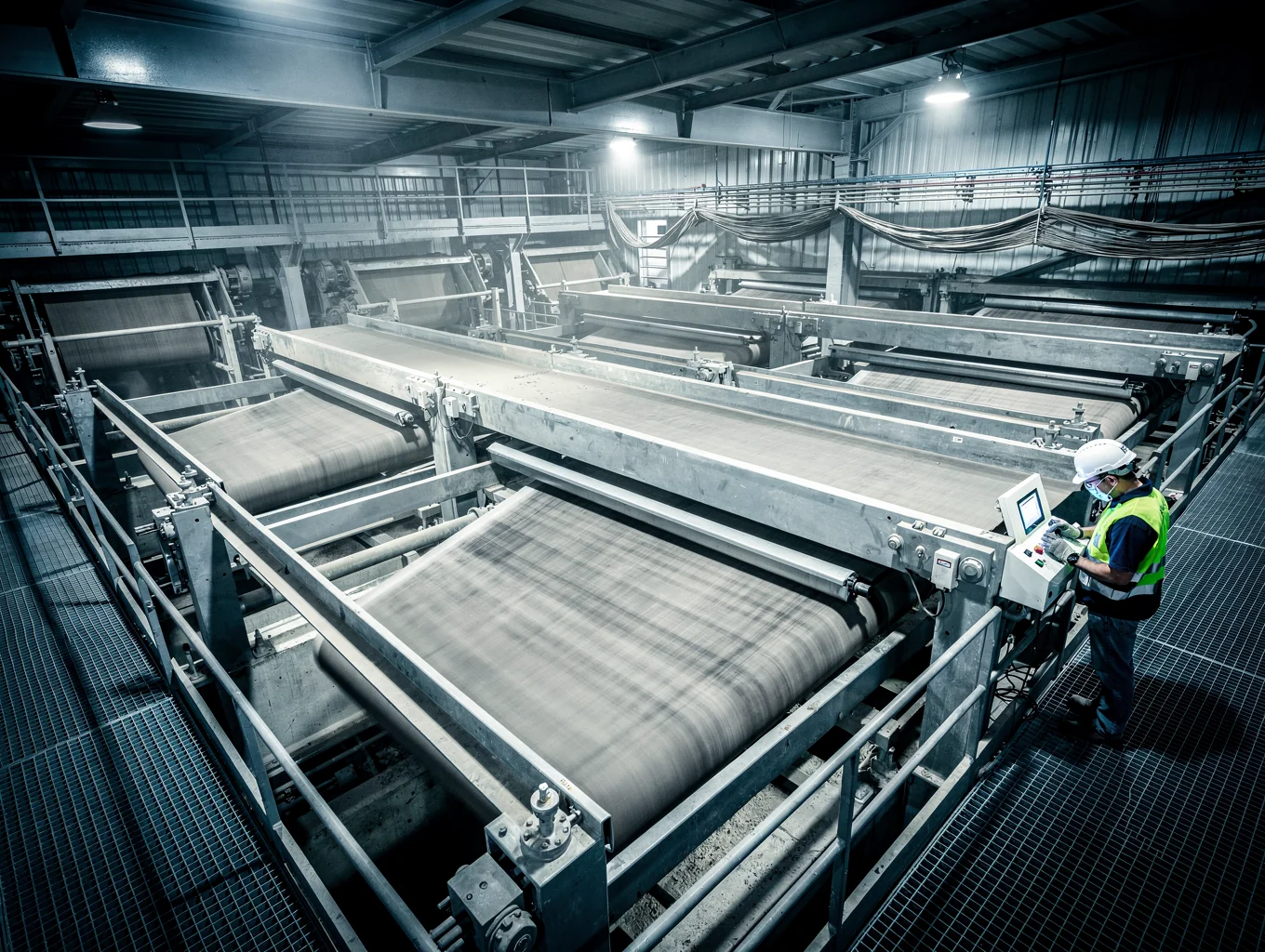 Heavy duty vibrating screen mesh for mineral and aggregate processing