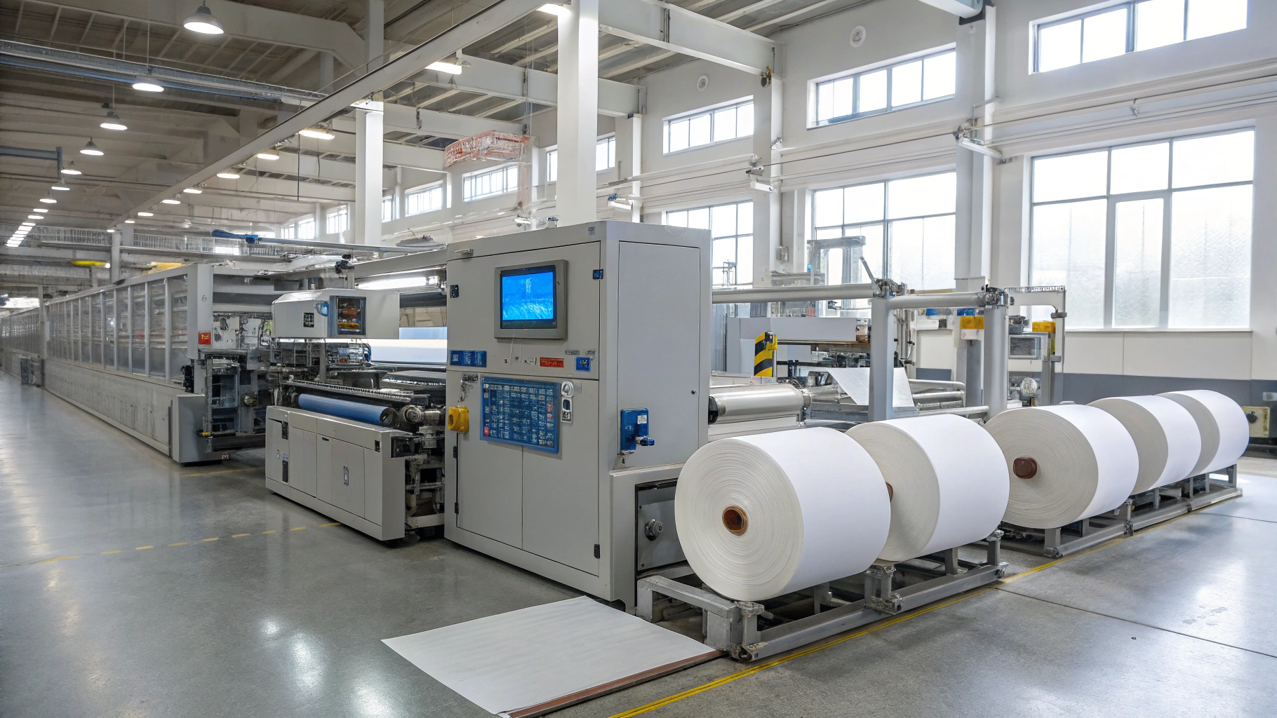 Industrial rotary drum circumferential screen for pulp and paper dewatering