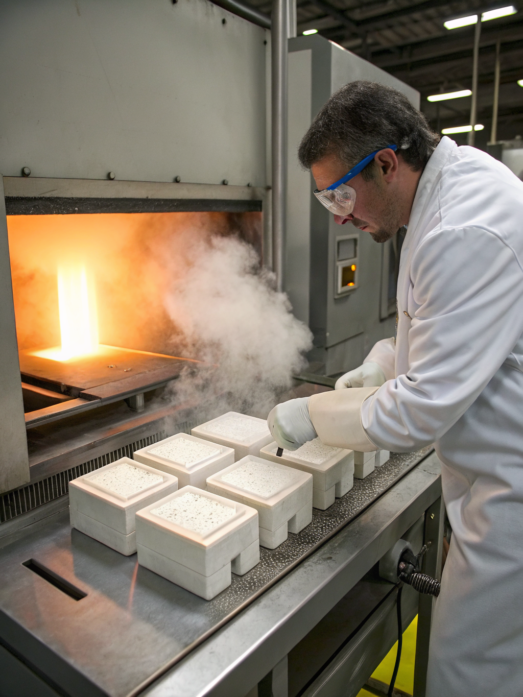High-vacuum diffusion bonding furnace fusing multilayer stainless steel wire mesh laminates