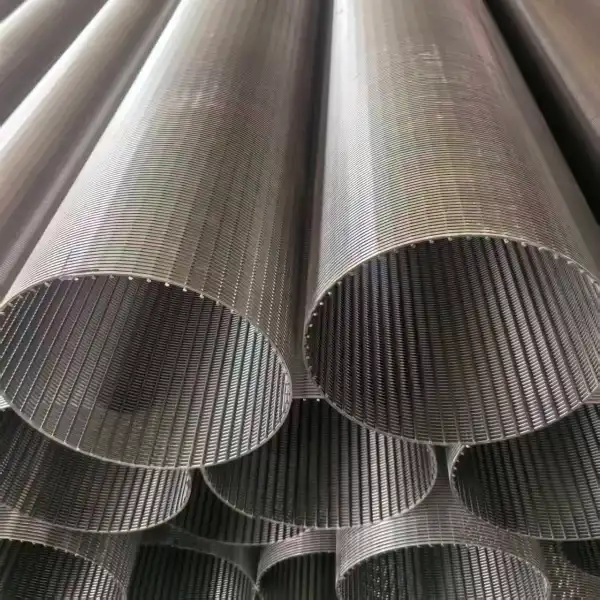 Continuous slot V-wire stainless steel wedge wire screen panel