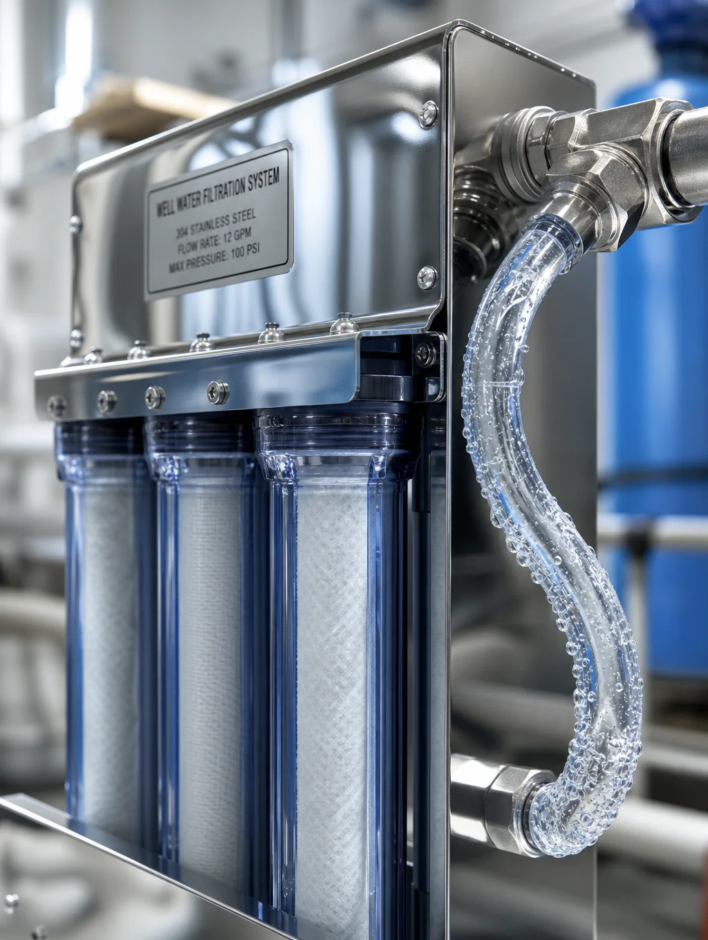 Precision resistance-welded continuous-slot wedge wire screen cylinder under macro inspection